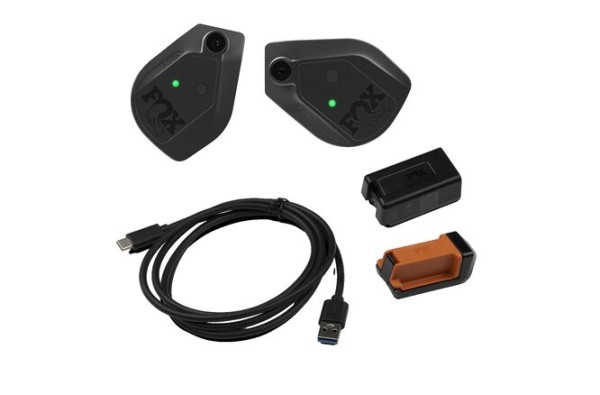 FOX Live Valve Neo Sensor Kit mit Batterie Ladegerät und Kabel