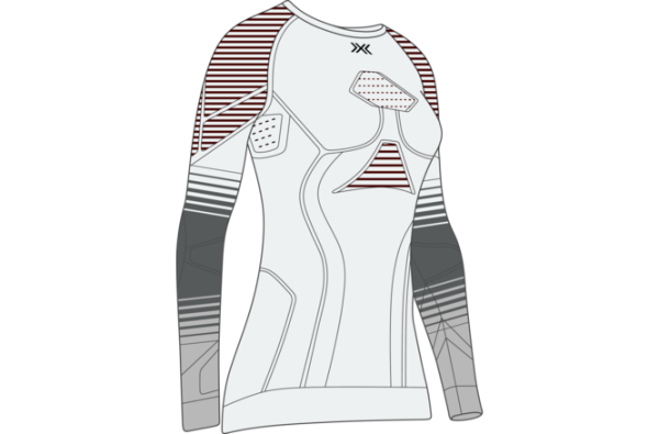 X-BIONIC Women Invent FX Shirt LS X white/grey/light grey