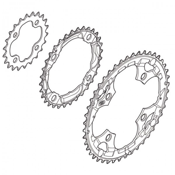 Shimano Kettenblatt Deore FC-M532 22 Zähne