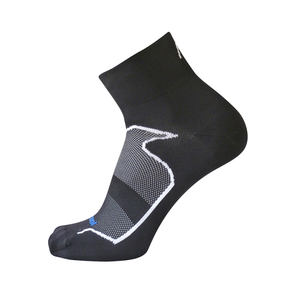 Running-Socke, PISTA, Damen, SCHWARZ, 37-38