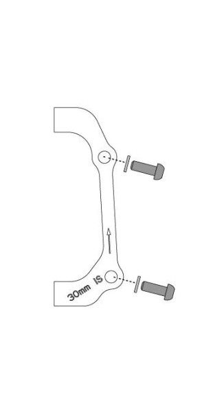 Avid Scheibenbrems-Adapter 30 IS hinten 170mm