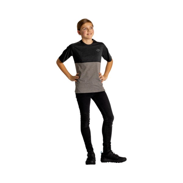 Kids Flow Mountain Tech Tee schwarz-graphite KL