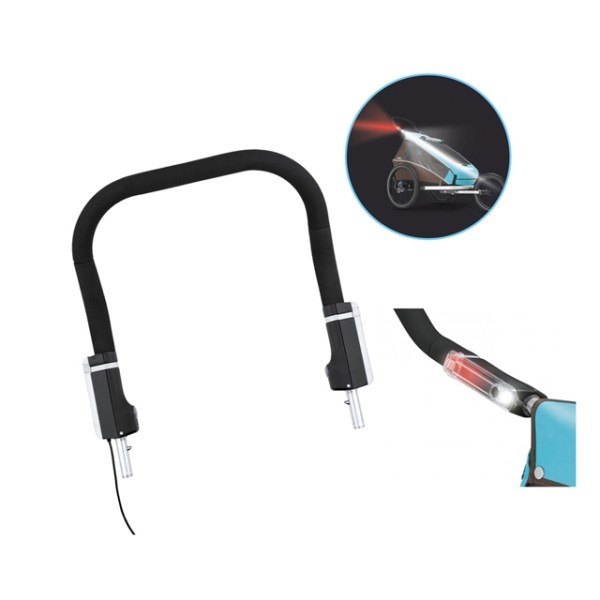 Croozer Handbuegellight Click&Flash LED schwarz Kid Plus 1 Einsitzer