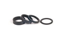 SALT HEADSET BMX SPACERSET, SCHWARZ ALU, INCL. 3,5,8,10MM SPACER FOR 1 1/8