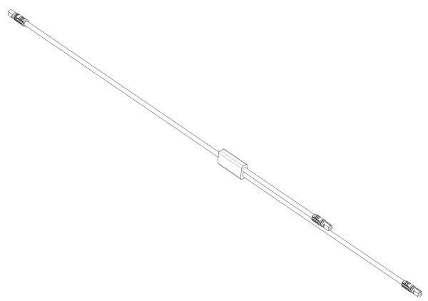 Bosch Y-Câble de connexion de écran 800mm BCH3614 noir