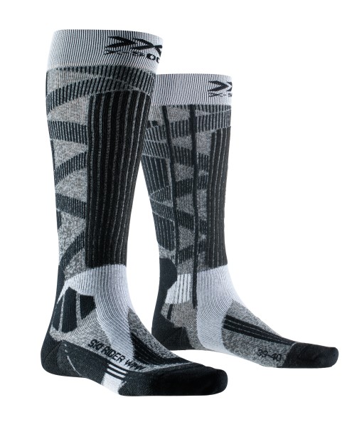 X-SOCKS Women Ski Rider 4.0 grey melange/opal black