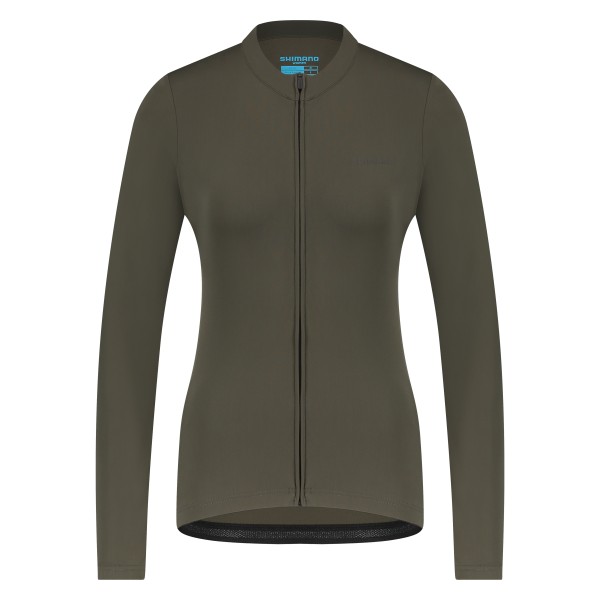 Shimano Women Kaede Thermal LS JRSY moss green, XL