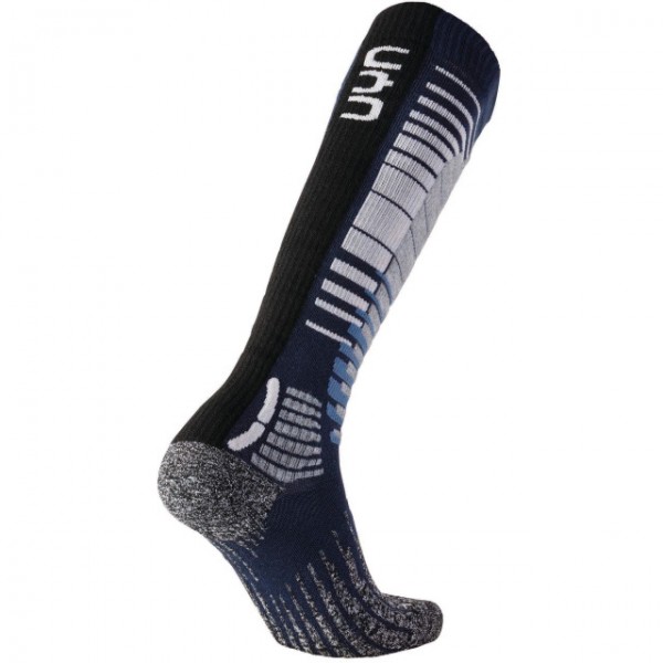 UYN Man Snowboard Socks dark blue / grey melange