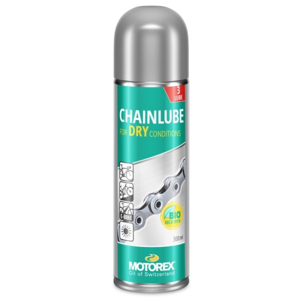 Motorex Chainlube DRY Kettenöl Spray 300 ml