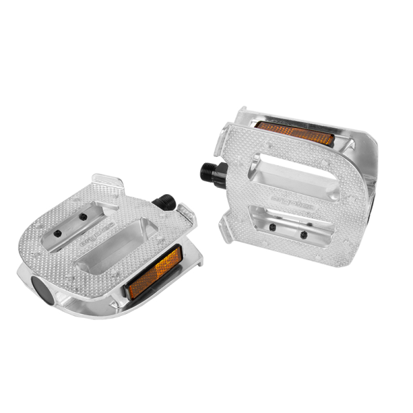 Ergotec Pedale Cargo 9mm Baron Steel bearing Aluminium SILVER