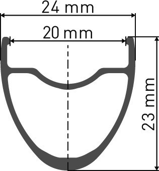 P 1800 SPLINE Laufrad 700c CL 23 142/12 XD