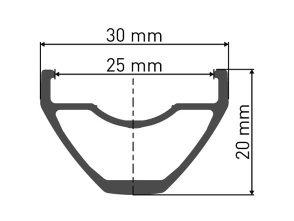 H 522 Felge DB 27.5" 25 32L