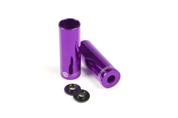 Salt AM peg, 36mm,100mm, 2 pcs. purple forged steel, 14mm, incl. 3/8' adaptor