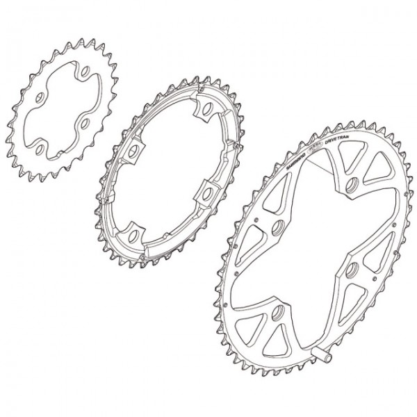 Shimano Kettenblatt Deore XT FC-M771 26 Zähne silber