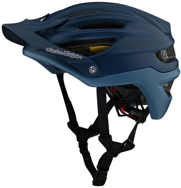 Troy Lee Designs A2 Helmets w/Mips, Decoy Smokey Blue, 60-62