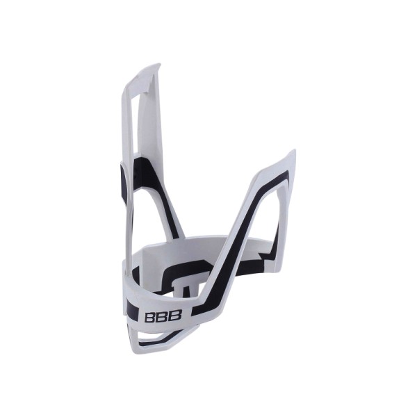 BBB Bidonhalter Dualcage weiss-schwarz matt, inkl. Inoxschrauben