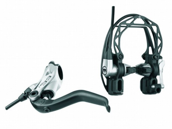 Magura HS33 Hydraulische Felgenbremse vorne/hinten verwendbar, 2-Finger, Silber, Einzelbremse (VPE 1