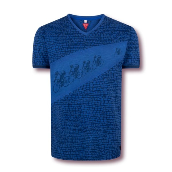 Le Patron Kasseien T-Shirt delft blue, XXL