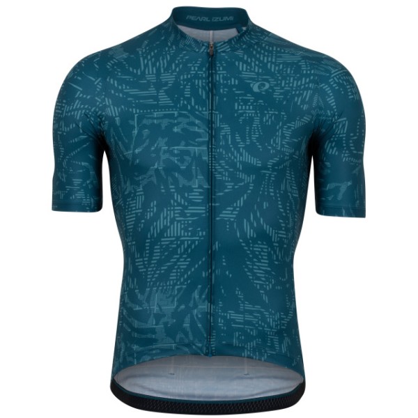 PEARL iZUMi Attack Jersey ocean blue hatch palm