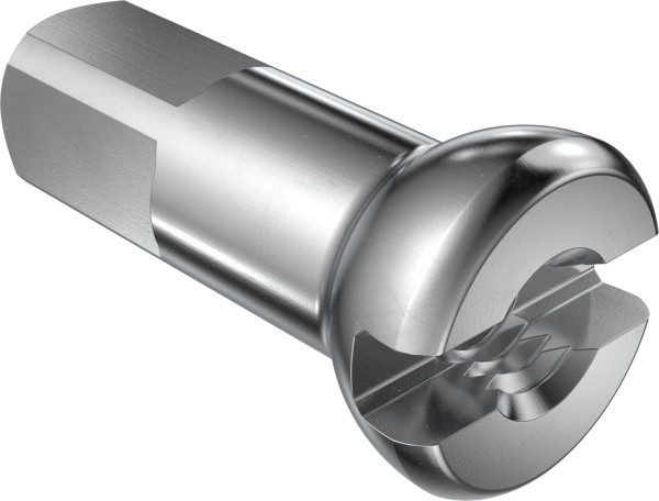 DT Swiss Prohead Nippel Messing 2.0/12mm, silber, 100Stk.