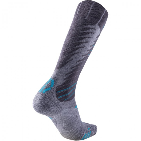 UYN Lady Ski Comfort Fit Socks grey / turquoise
