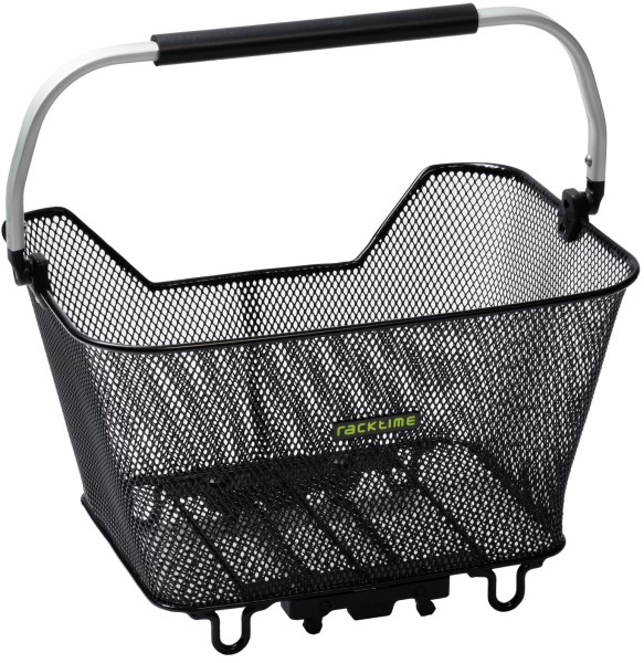 Gepäckträgerkorb Bask-it Deluxe, schwarz, mit Snap-it Adapter