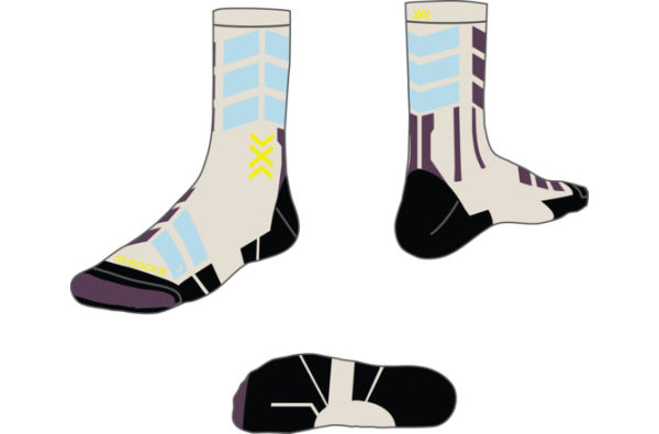 X-SOCKS Women X-Country Perform Crew light sand/cool water 41-42