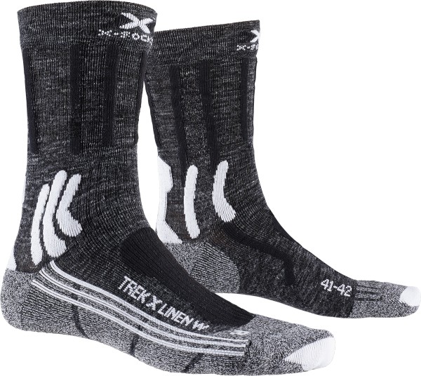 X-SOCKS Women Trek X Linen dolomite grey melange/opal black