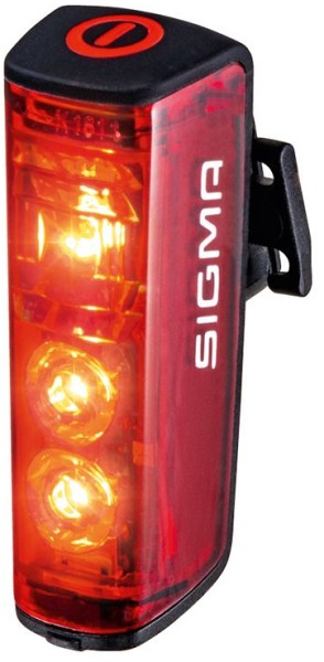 Sigma Rücklicht Blaze Flash mit Bremslichtfunktion, 15110, inklusive USB-Ladekabel, Clip Halterung