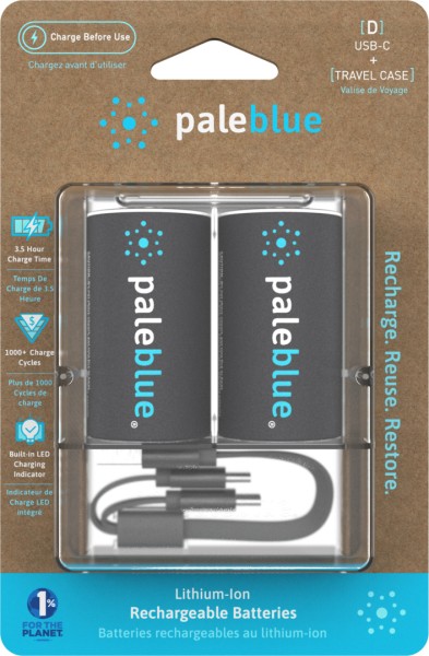 Pale Blue Battery D USB-C 2pcs