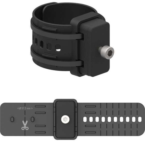 Zefal Bidonhalterbefestigung, GIZMO UNIVERSAL MOUNTING SYSTEM, für Rahmen ø 15-75 mm, 2x25g, 1083