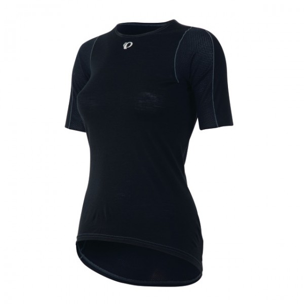 PEARL iZUMi W Transfer Wool SS Cycling Baselayer black