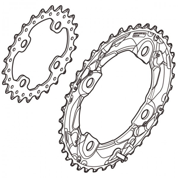 Shimano Kettenblatt SLX FC-M675 28 Zähne AJ-Type