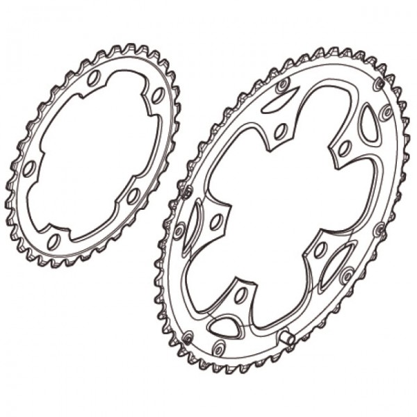 Shimano Kettenblatt Claris FC-2350 34 Zähne schwarz