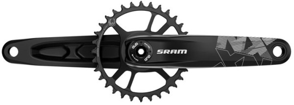 Sram Kettenradgarnitur NX Eagle DUB 170mm 32Z X-SYNC 2 Direct Mount Stahl Kettenblatt schwarz