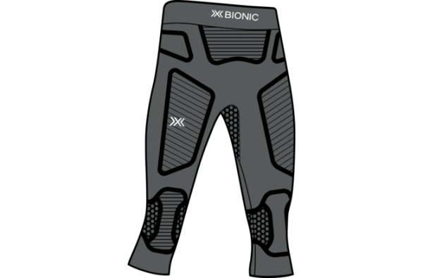 X-BIONIC Men Symbio Merino Pants 3/4 rhino grey