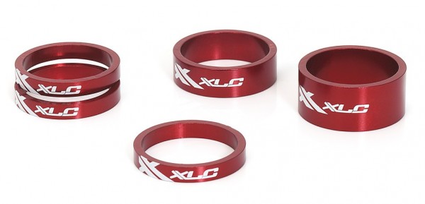 A-Head Spacer Set Red 1.1/8“