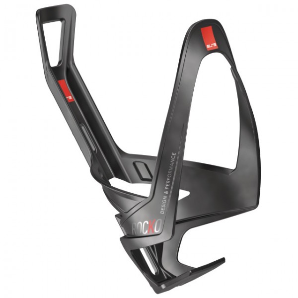Elite Bidonhalter Rocko Carbon matt schwarz rot