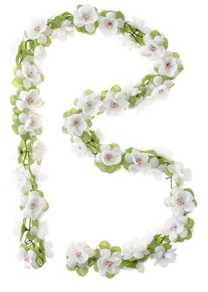 Basil Roses Garland - Rosengirlande - weiss