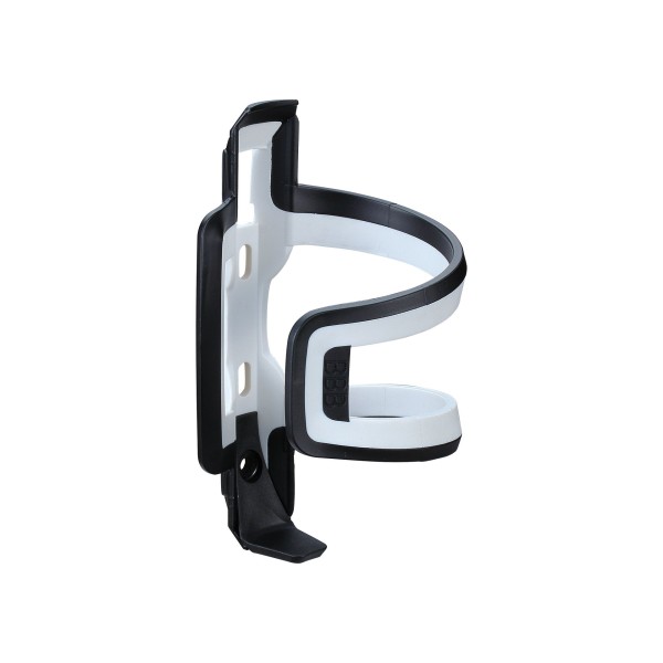 BBB Bidonhalter DualAttack schwarz-weiss matt, Composite 42g, inkl. Inoxschrauben