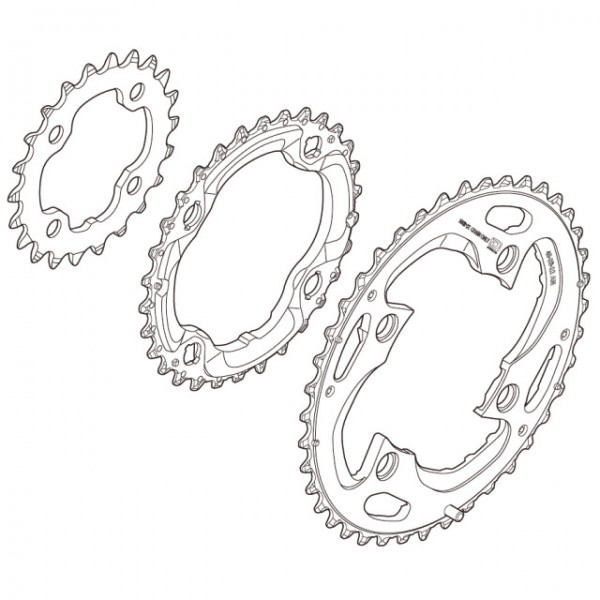 Shimano Kettenblatt Deore XT FC-M782 40 Zähne AN-Typ