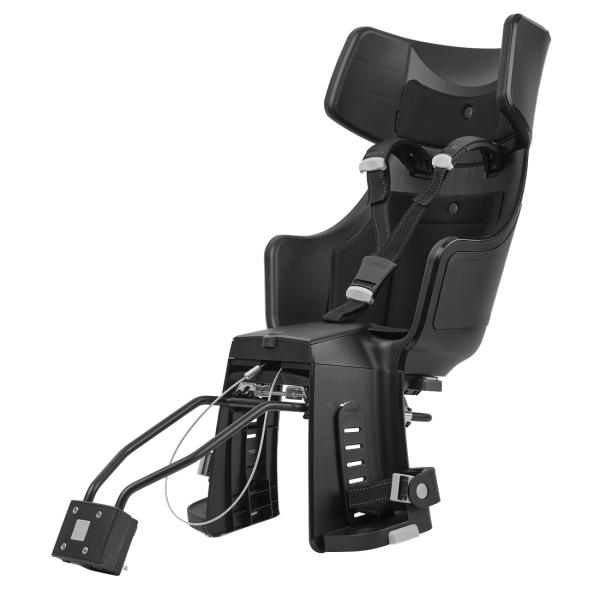 Bobike Kindersitz exclusive tour Plus mit LED, Rahmenbefestigung, URBAN BLACK