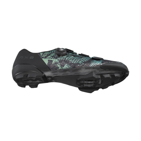 Shimano Men Gravel SH-RX8 chaussres SPD tropical leaves