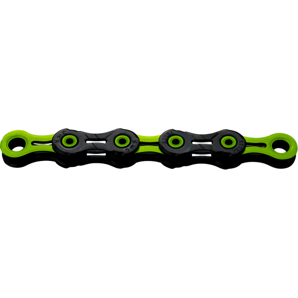 KMC Kette, X11 DLC, black/green, 118 Glieder