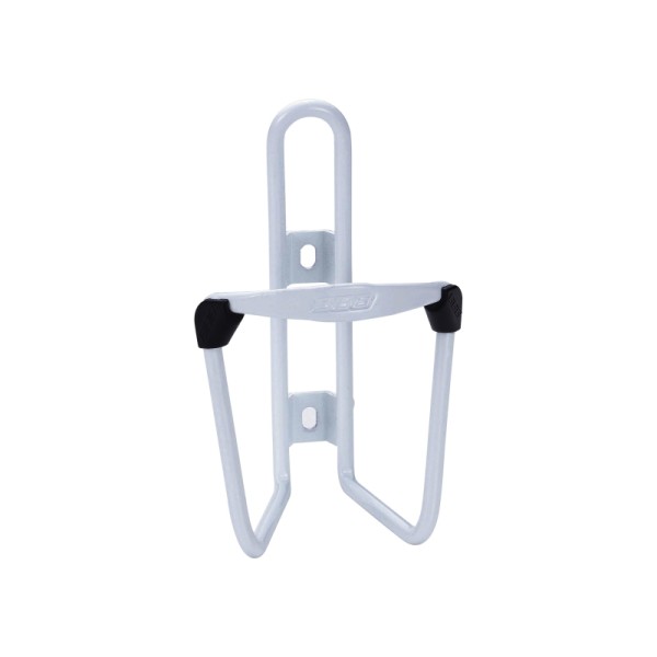 BBB Bidonhalter Fueltank weiss anodisiert aus Alu, inkl. Inoxschrauben