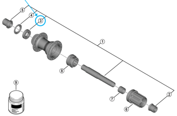 Shimano Industrielager FH-TC500