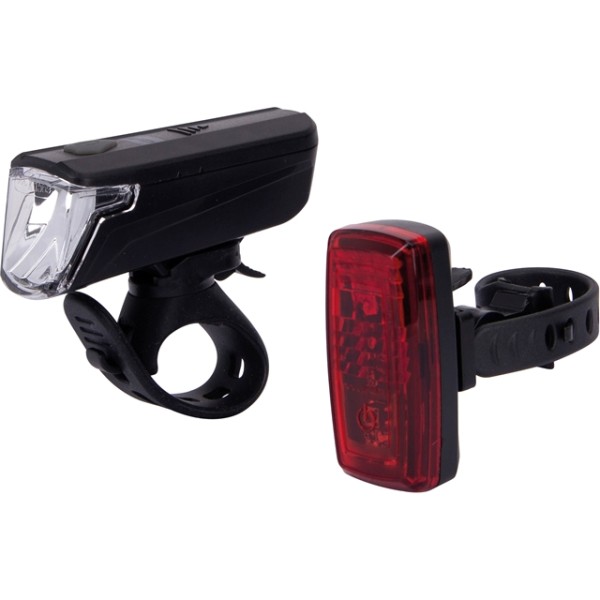 Contec LS-247 SL Beleuchtungs-Set Fahrrad LED Schwarz