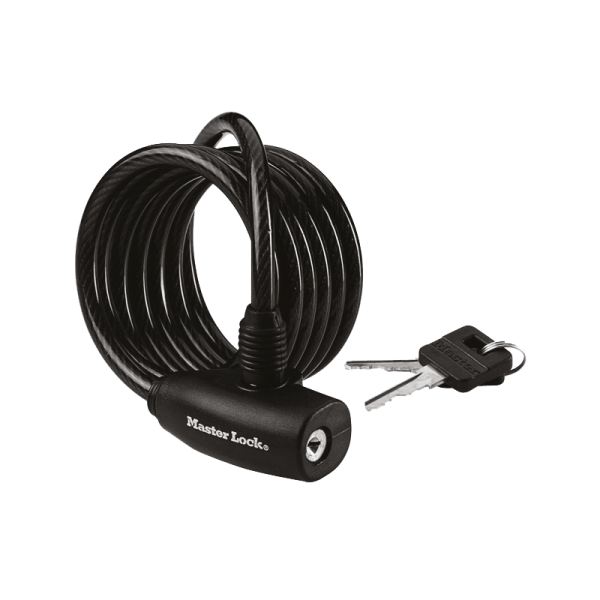 Masterlock Spiralkabelschloss, mit Schlüssel