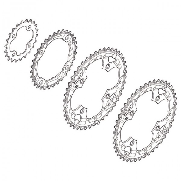 Shimano Kettenblatt Deore FC-M590 44 Zähne grau
