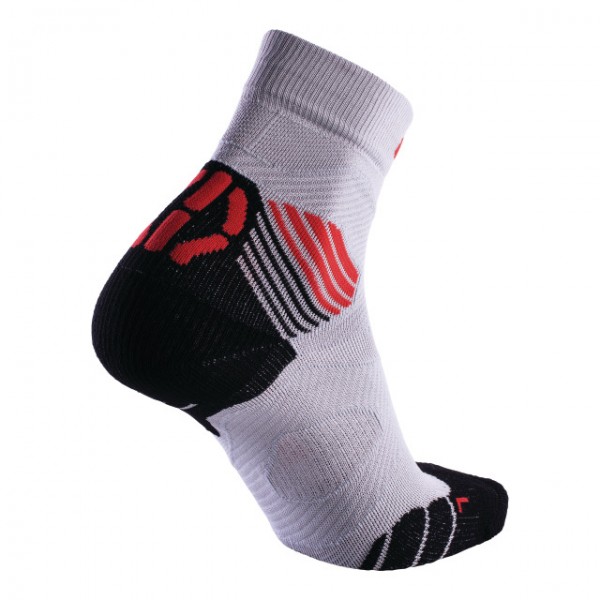 UYN Man Run Trail Challenge Socks pearl grey / red